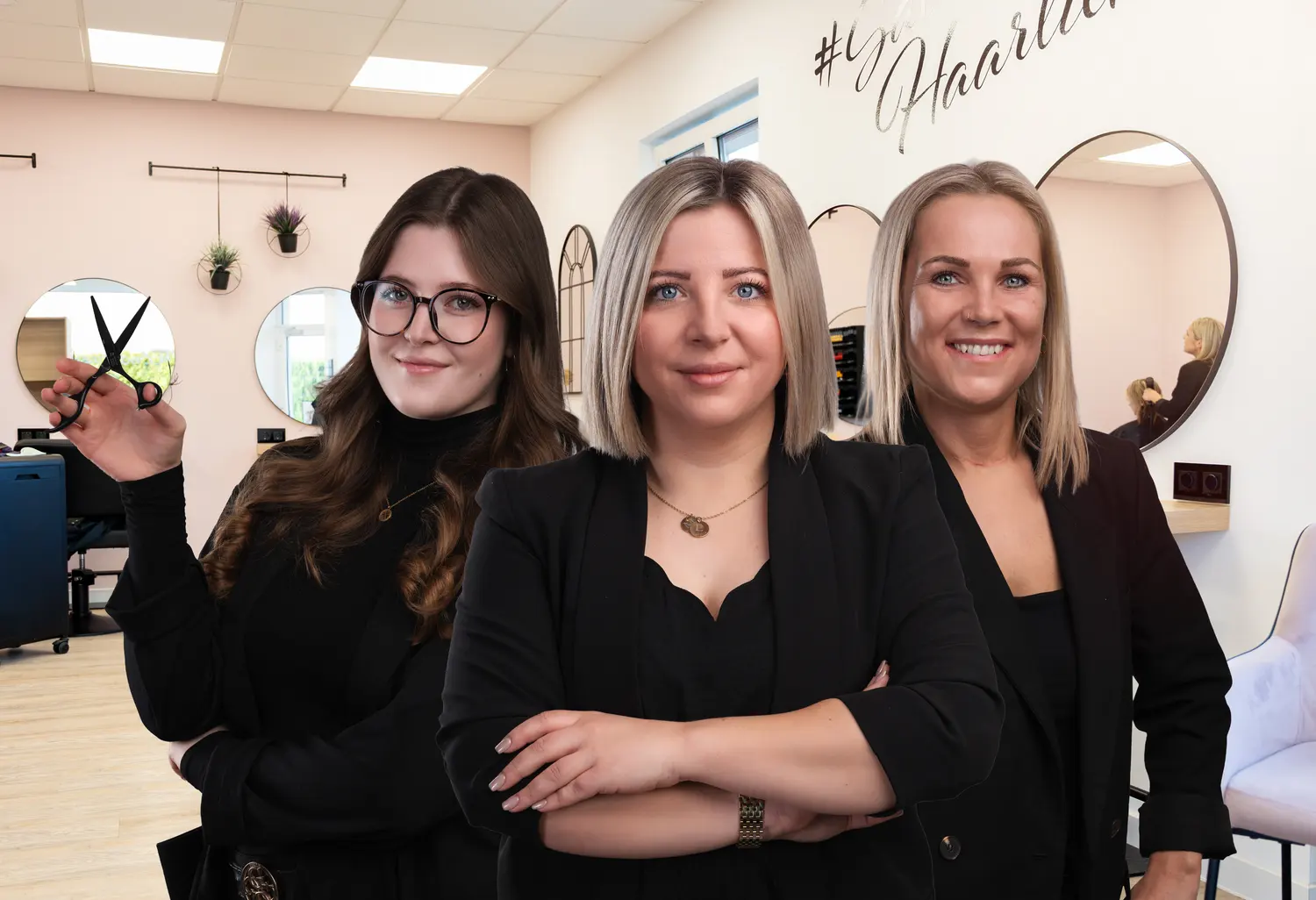 Das Team vom Salon Haarliebe in Neuruppin